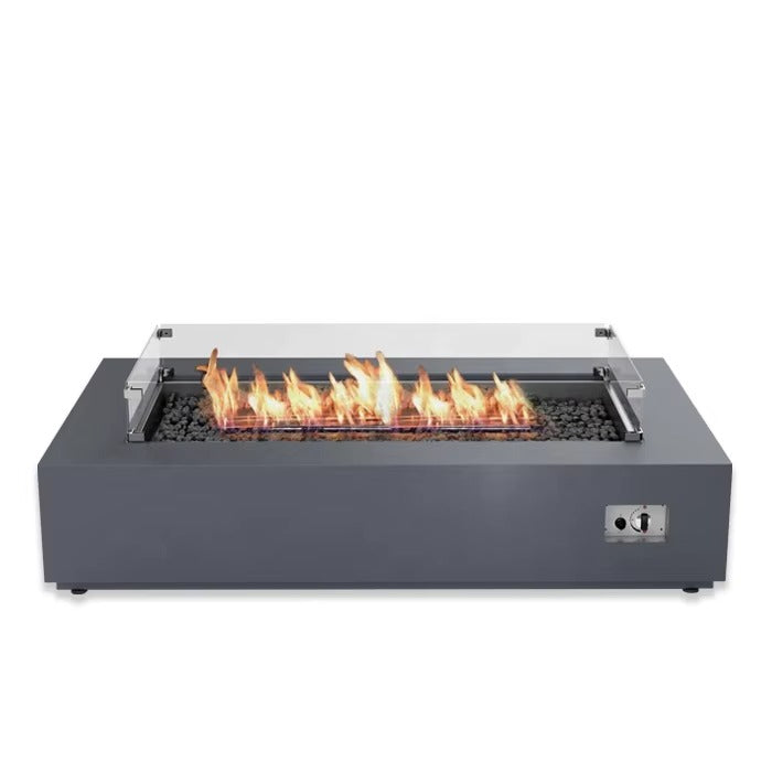 LivingHome HavenFire Rectangular Outdoor Gas Fire Table